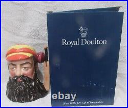 ROYAL DOULTON WG GRACE CRICKET PLAYER LARGE CHARACTER JUG D7032 With ORIGINAL BOX