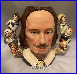 ROYAL DOULTON William Shakespeare D6933 Large Character Jug Limited Edition