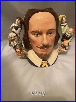 ROYAL DOULTON William Shakespeare D6933 Large Character Jug Limited Edition