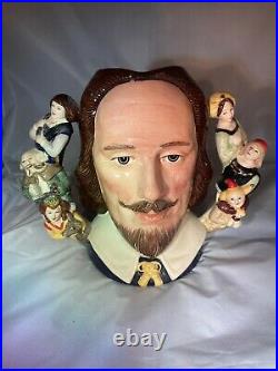 ROYAL DOULTON William Shakespeare D6933 Large Character Jug Limited Edition