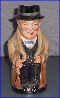 ROYAL DOULTON Winston Churchill 8360 Stamped TOBY CHARACTER JUG PITCHER 40's 9