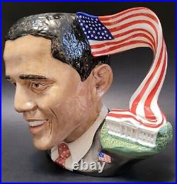 ROYAL DOULTON jug President Barak Obama. D7300. 7 3/4. Character jug of 2011