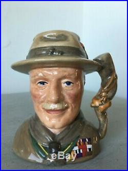 Rare 1999 Royal Doulton Boy Scout Lord Baden Powell Character Jug