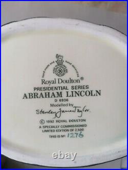 Rare Abraham Lincoln D6936 royal doulton character jug
