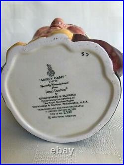 Rare Color Royal Doulton Sairey Gamp D6770 Ltd Ed. 228/250, with Certificate