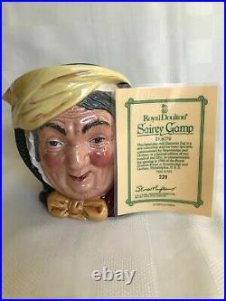 Rare Color Royal Doulton Sairey Gamp D6770 Ltd Ed. 228/250, with Certificate