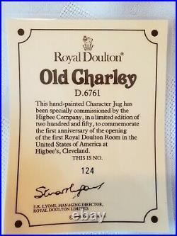 Rare Colourway Royal Doulton Old Charley D6761, Ltd Ed 124/250