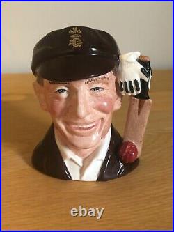 Rare Jack Hobbs D7131 Coa Cricket Collection Small Character Jug Royal Doulton