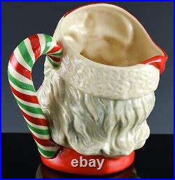 Rare Large Vintage Royal Doulton D6840 Santa Claus Toby Mug w Candy Cane Handle