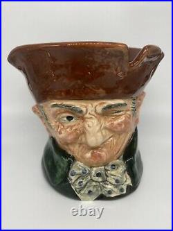 Rare! Royal Doulton 5-3/4 Toby Character Mug Jug D5844 Old Charley Tobacco Jar
