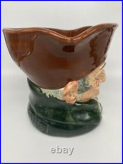 Rare! Royal Doulton 5-3/4 Toby Character Mug Jug D5844 Old Charley Tobacco Jar