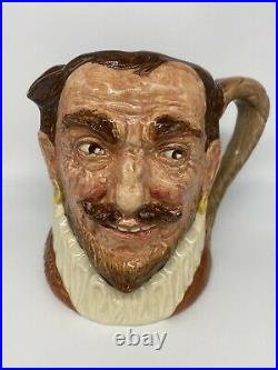 Rare! Royal Doulton 5-3/4 Toby Character Mug Jug D6115 Hatless Drake 1940-41