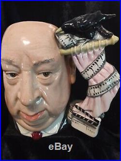 Rare Royal Doulton Alfred Hitchcock Character Jug With Pink Curtains