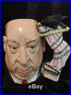 Rare Royal Doulton Alfred Hitchcock Character Jug With Pink Curtains