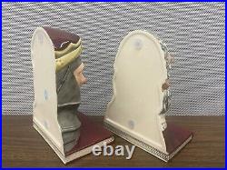 Rare Royal Doulton Bookends Falstaff & King Henry V D7088 & D7089