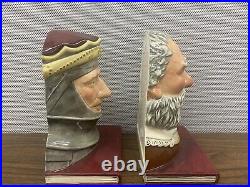 Rare Royal Doulton Bookends Falstaff & King Henry V D7088 & D7089