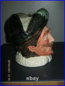 Rare Royal Doulton Cavalier With Goatee Beard Large Character Jug