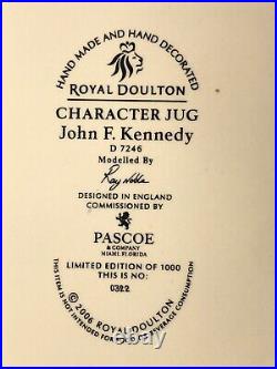 Rare Royal Doulton Character Jug JOHN F. KENNEDY D7246 (Ltd. Ed. Of 1000)
