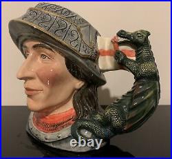 Rare Royal Doulton Character Jug St George Ltd Edition #123/2500 WithCert Mint