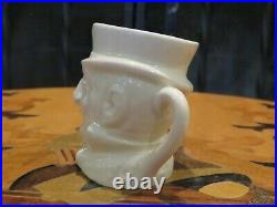 Rare Royal Doulton Dickens Character Micawber White Miniature Toby Mug Jug D6138
