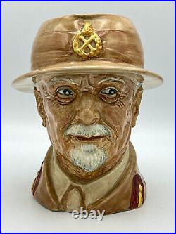 Rare Royal Doulton Field Marshal JC Smuts Toby Character Jug Large 6 1/2
