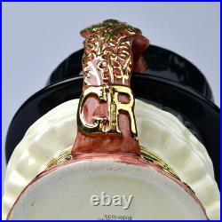 Rare Royal Doulton Gold Handle Beefeater Large Character Jug