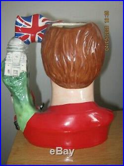 Rare Royal Doulton Hat Trick Hero Character Jug