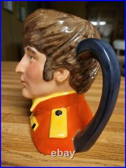 Rare Royal Doulton John Lennon New Colourway Red Character Jug, 5.5 Ltd Ed 1000