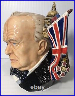 Rare Royal Doulton Jug Winston Churchill D7298