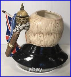 Rare Royal Doulton Jug Winston Churchill D7298