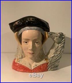 Rare Royal Doulton Lg. 7 Henry VIII & 6 Wives Toby Character Jugs Mint Full Set