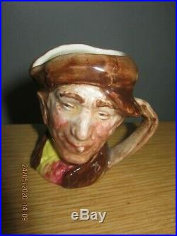 Rare Royal Doulton Pearly Boy With Brown Buttons Miniature Character Jug