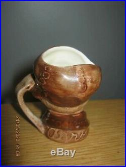 Rare Royal Doulton Pearly Boy With Brown Buttons Miniature Character Jug