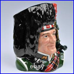 Rare Royal Doulton Prototype Black Watch Piper Large Character Jug