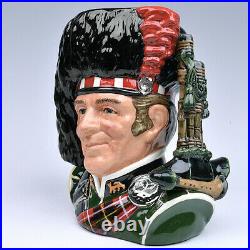 Rare Royal Doulton Prototype Black Watch Piper Large Character Jug