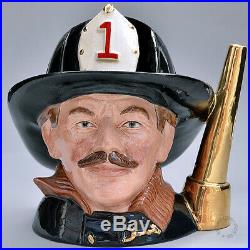 Rare Royal Doulton Prototype Character Jug The Fireman