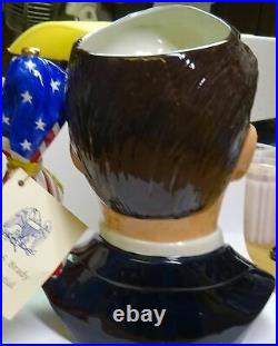 Rare Royal Doulton RONALD REAGAN Character Jug w ORIG BOX & Papers -NICE