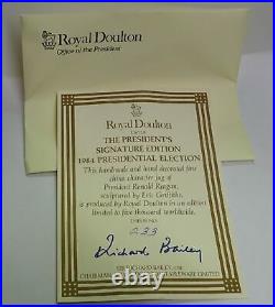 Rare Royal Doulton RONALD REAGAN Character Jug w ORIG BOX & Papers -NICE