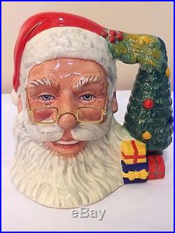 Rare Royal Doulton Santa Claus D7123 Tree Handle Special Edition Character Jug