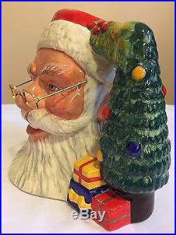 Rare Royal Doulton Santa Claus D7123 Tree Handle Special Edition Character Jug