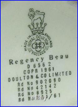 Rare Royal Doulton Small Character Jug Regency Beau D6562