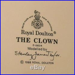 Rare Royal Doulton The Clown Large Size Character Jug D6834