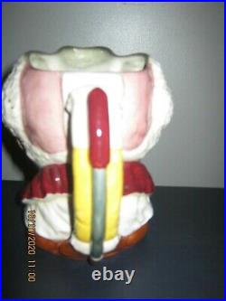 Rare Royal Doulton White Haired Clown Character Jug D6322