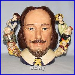 Rare Royal Doulton William Shakespeare Character Jug Loving Cup D6933