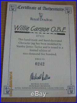 Rare Royal Doulton Willie Carson Character Jug Ltd Edition