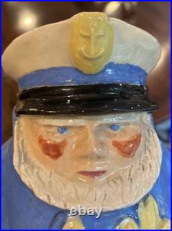 Rare Toby Character Jug One Of A Kind Yankee Skipper 1949 Carleton Handmade 6
