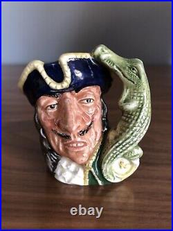 Rare Vintage Miniature Royal Doulton Character Toby Jug Captain Hook D6605