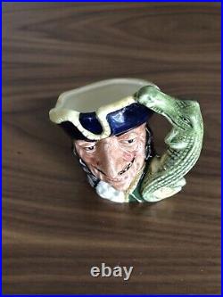 Rare Vintage Miniature Royal Doulton Character Toby Jug Captain Hook D6605