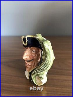 Rare Vintage Miniature Royal Doulton Character Toby Jug Captain Hook D6605