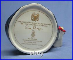 Rare Vintage Royal Doulton Large Character Jug #D6718 Ronald Reagan LE1079/5000